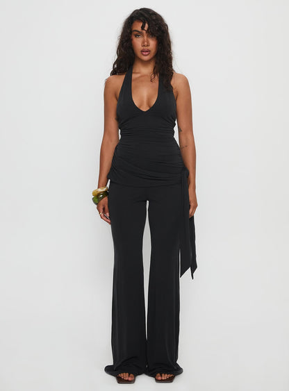 Enchantress Wide Leg Jumpsuit Black