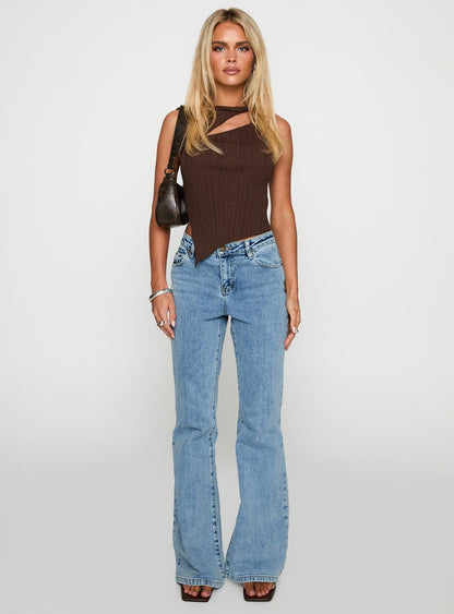 Magic Mirror Mid Rise Bootleg Jeans Ice Wash Tall