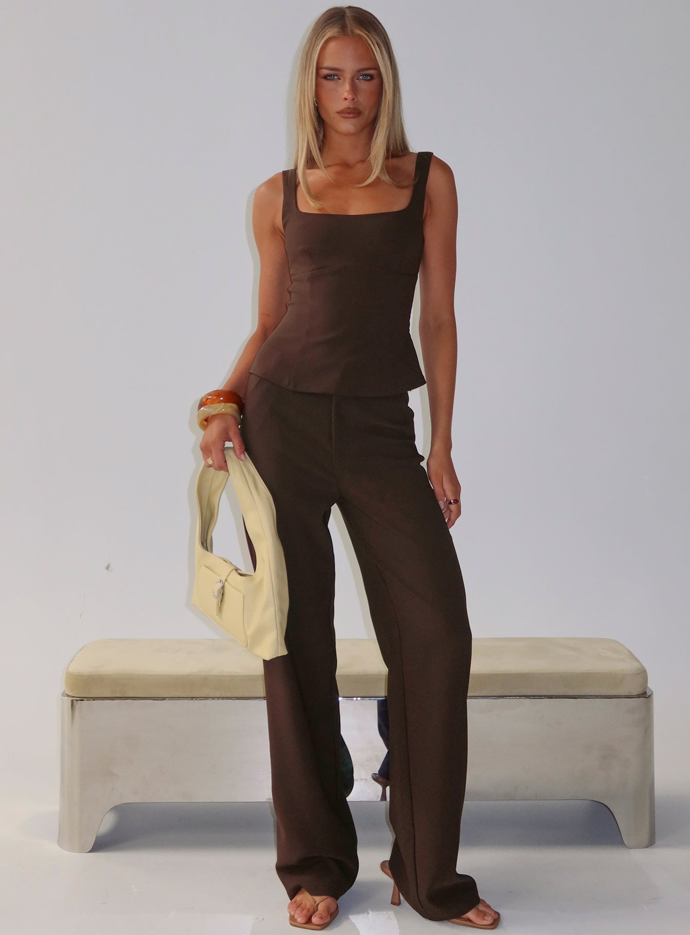 Kinsie Tailored Pants Brown