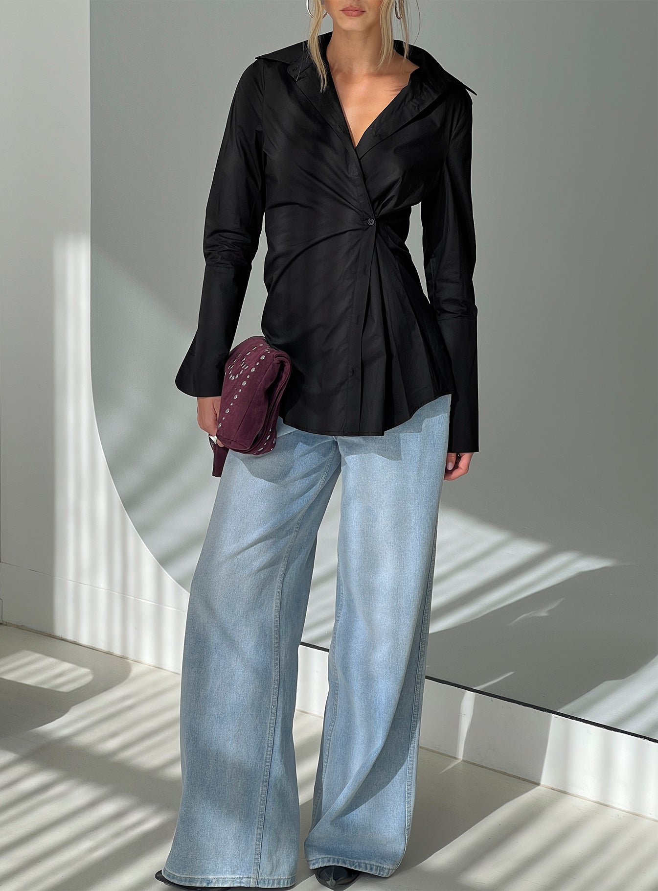 Nitsa Long Sleeve Shirt Black