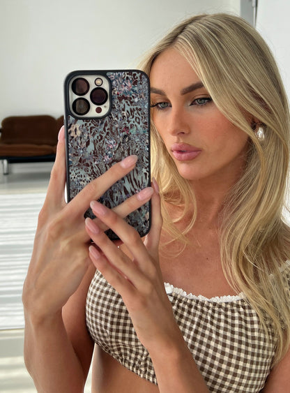 Sitting Pretty iPhone Case Abstract Leopard